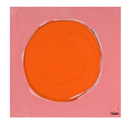 Dot - Bubblegum Poppy Art Print by Kerri Rosenthal - Unique artwork decor