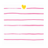 Mr. Sharpie Pop Pink white cotton and oyster linen stripe fabric - Kerri Rosenthal