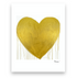 Heart Of Gold Mini Art Print - Modern decor wall art sets by Kerri Rosenthal
