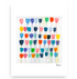 Pretty Little Tulips Mini Colorful Art Print - Modern decor wall art sets by Kerri Rosenthal