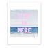 Love Is Here Beach Mini Art Print