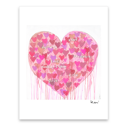 You Are Super Duper Mini Pink Art Print - Modern decor wall art sets by Kerri Rosenthal