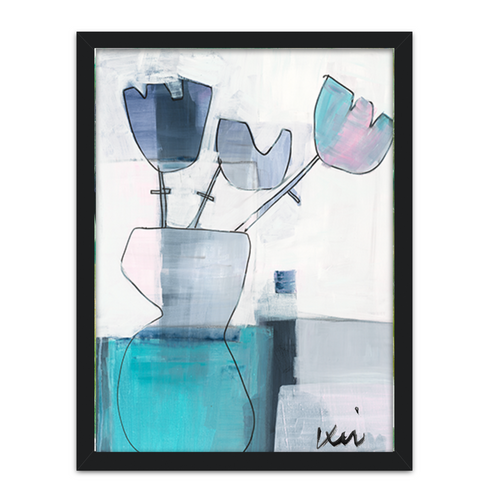Tu Love colorful art print by Kerri Rosenthal - Unique artwork for living room wall decor