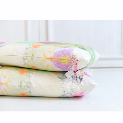 Colorful multi Studio Floor cute decorative throw pillows by Kerri Rosenthal