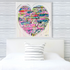 Love And Other Stories colorful multi art print by Kerri Rosenthal - Unique artwork for living room, bedroom wall decor