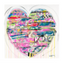 Love And Other Stories colorful multi art print by Kerri Rosenthal - Unique artwork for living room wall decor