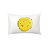 White ground with sunshine 3D smiley decorative throw pillow by Kerri Rosenthal
