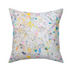Colorful multi Messy decorative throw pillows by Kerri Rosenthal