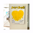 Just Add Love Yellow Art Print Artwork by Kerri Rosenthal for living room wall decor