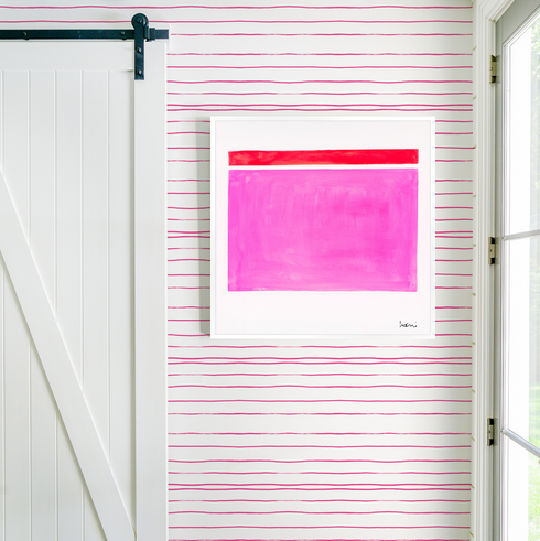 Pink Dreams art print by Kerri Rosenthal - Unique artwork for living room wall decor