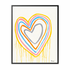 The Rainbow Connection colorful art print by Kerri Rosenthal - Unique artwork for living room wall decor