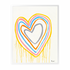 The Rainbow Connection colorful art print by Kerri Rosenthal - Unique artwork for living room wall decor