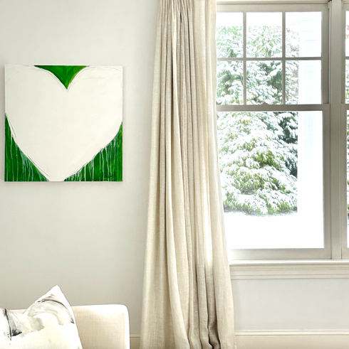 Match Play Love Original Painting inspired home interiors for modern living spaces by Kerri Rosenthal