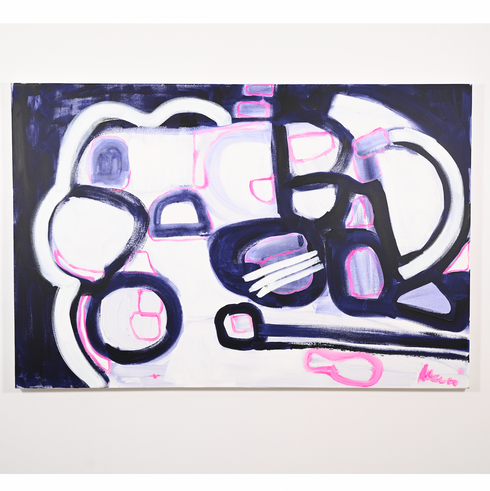 Take Me Around Your World Original Painting inspired home interiors for modern living spaces by Kerri Rosenthal