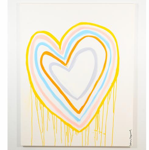 The Rainbow Connection Original Painting for modern living spaces by Kerri Rosenthal