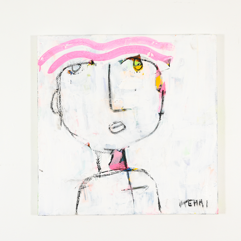 The Thinker Original Painting inspired home interiors by Kerri Rosenthal