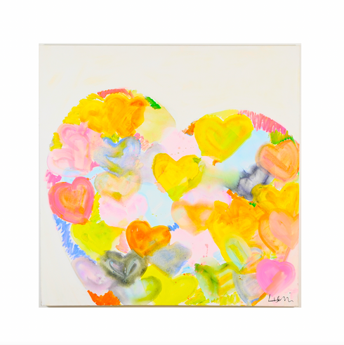 Jumbo Love Original Painting inspired home interiors for modern living spaces by Kerri Rosenthal