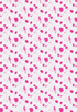 Splat pop pink white cotton and oyster linen fabric - Kerri Rosenthal
