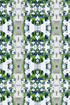 Top Down Dove Grass green cotton and oyster linen fabric - Kerri Rosenthal