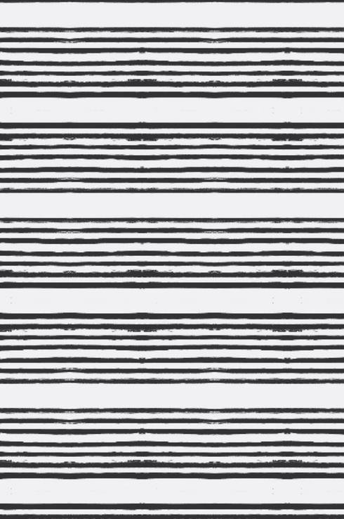 Stripe on Stripe Carbon Linen Fabric - irregular stripes black and white designer home fabrics by Kerri Rosenthal