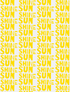 Sunshine yellow white cotton and oyster linen fabric - Kerri Rosenthal
