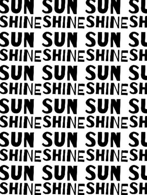 Sunshine Carbon black white cotton and oyster linen fabric - Kerri Rosenthal