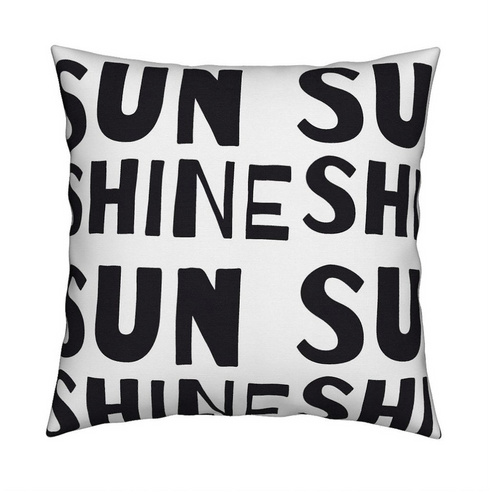 Sunshine Carbon black white cotton and oyster linen fabric - Kerri Rosenthal