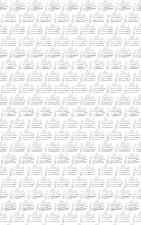 Sail Away Dove grey white stripe cotton and oyster linen stripe fabric - Kerri Rosenthal