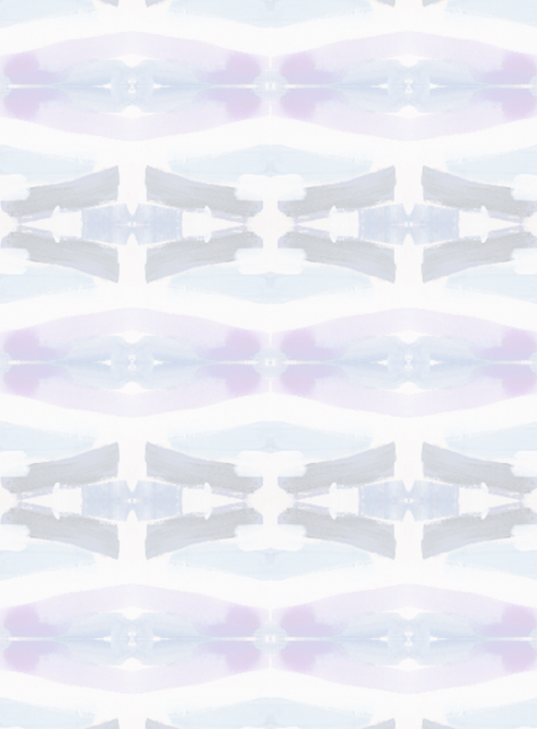 Gustavia Lilac sky cotton oyster and linen fabric - Kerri Rosenthal