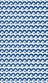 Happy Land Indigo blue cotton and oyster linen fabric - Kerri Rosenthal