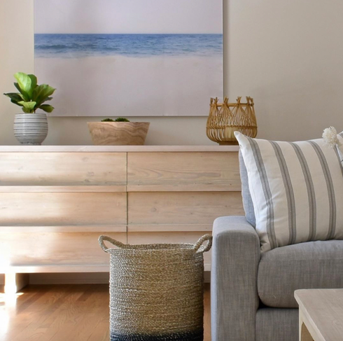 Beach Blues Photograph wall art for living room decor - Kerri Rosenthal