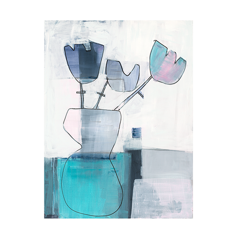 Tu Love colorful art print by Kerri Rosenthal - Unique artwork for living room wall decor