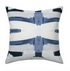 White ground with indigo blue chief throw pillows by Kerri Rosenthal