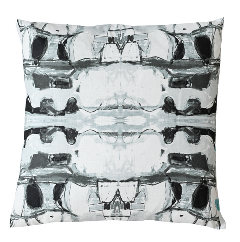 Black carbon Right Or Wrong cute decorative throw pillows by Kerri Rosenthal