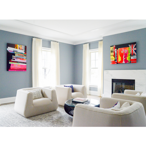 British Invasion Photograph From Kerri's Le Bibliotheque Photo Series - Unique art gifts living room, bedroom decor