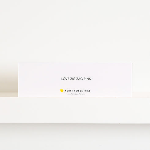 Love Zig Zag Block of Love Pink