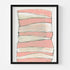 Summer Stripes Peach Art Print - Original artwork by Kerri Rosenthal