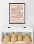 Summer Stripes Peach Art Print - Original artwork by Kerri Rosenthal