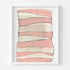 Summer Stripes Peach Art Print - Original artwork by Kerri Rosenthal