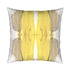 Sunshine yellow gemstone square decorative throw pillow by Kerri Rosenthal