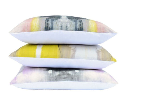 Sunshine yellow gemstone square decorative throw pillows - Kerri Rosenthal
