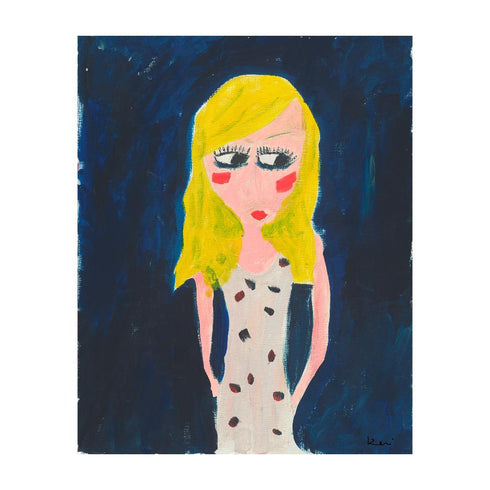 Commissioned Girl Painting by Kerri Rosenthal