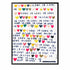 The Meaning Of Love colorful word art print by Kerri Rosenthal - Unique artwork for living room wall decor