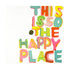 This Is So My Happy Face colorful word art print by Kerri Rosenthal - Unique artwork for living room wall decor