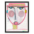 Tiki Cheeky Art Print - Original artwork for colorful modern home decor by Kerri Rosenthal