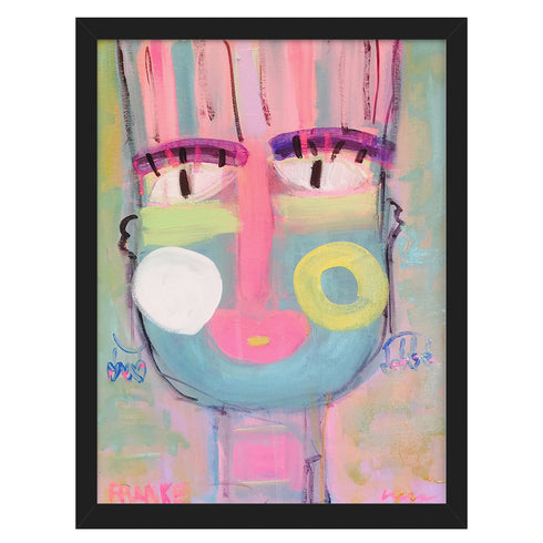 Tiki Franke colorful art print by Kerri Rosenthal - Unique artwork for living room wall decor