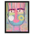 Tiki Franke colorful art print by Kerri Rosenthal - Unique artwork for living room wall decor