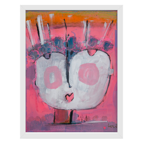 Tiki Whit colorful art print by Kerri Rosenthal - Unique artwork for living room wall decor