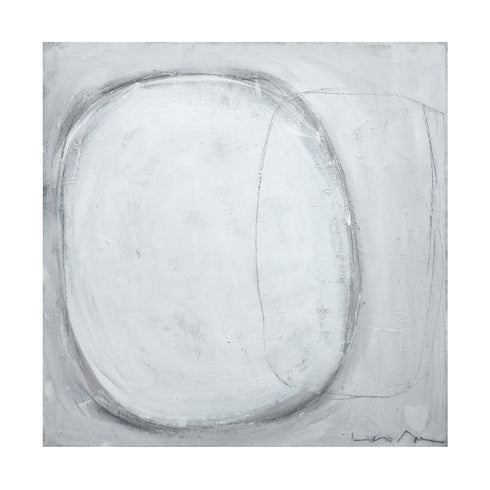 Together grey art print by Kerri Rosenthal - Unique artwork for wall decor