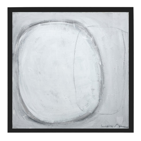 Together grey art print by Kerri Rosenthal - Unique artwork for wall decor